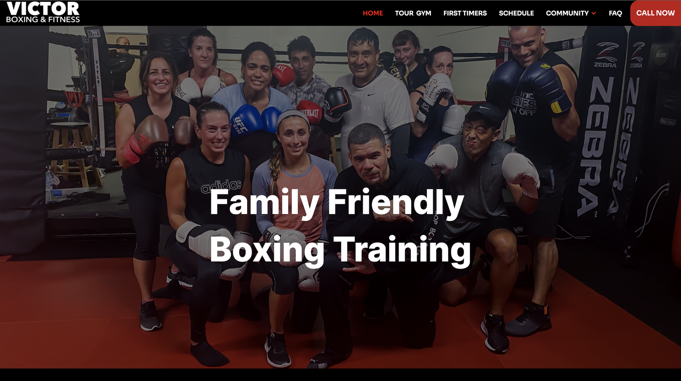 Victor Boxing and Fitness Website Thumbnail